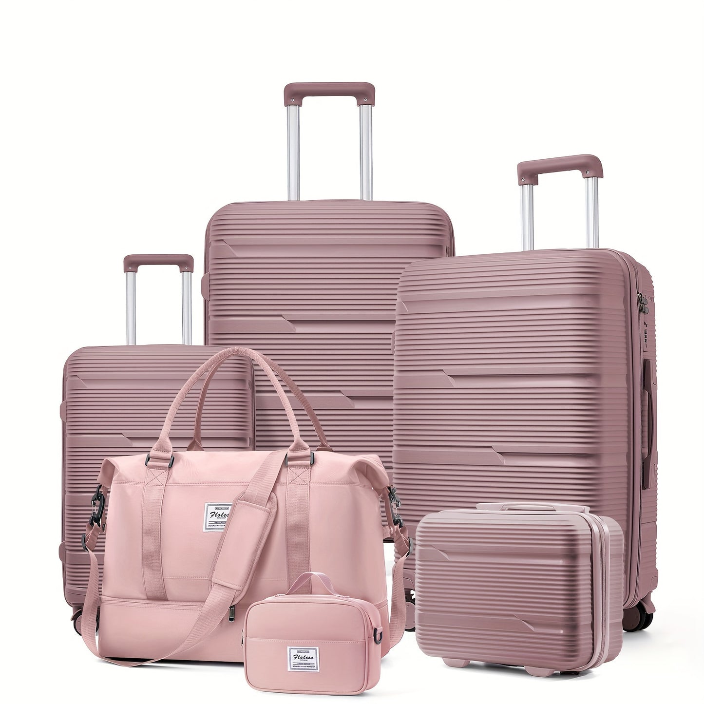 Luggage and travel bags, toiletries and makeup bags, password lock suitcase available in 1 piece or 6 pieces.