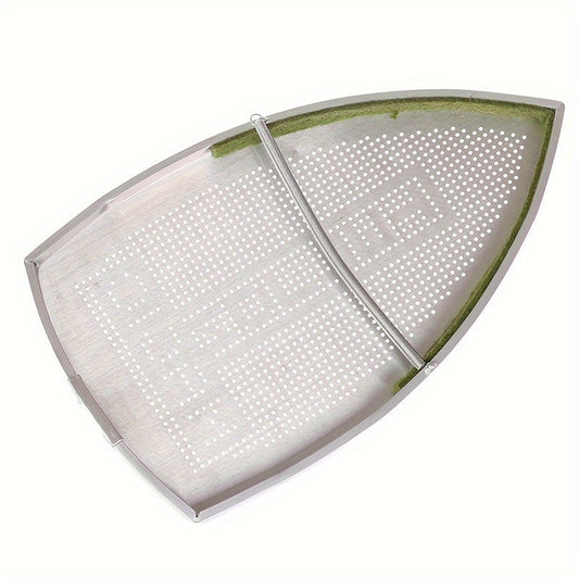 Perforated Design Stainless Steel Base Cover for Steam Irons - Non-Electric Iron Boot, Heat Resistant