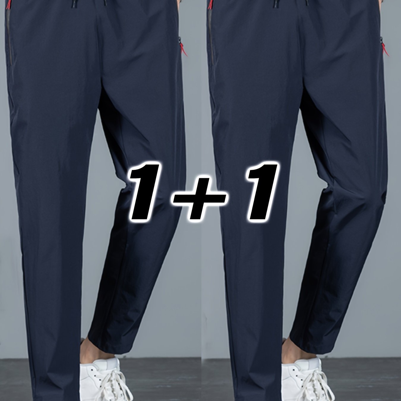 2 Men's Casual Pants - Trendy, Lightweight, Breathable, Quick Dry Sports Pants