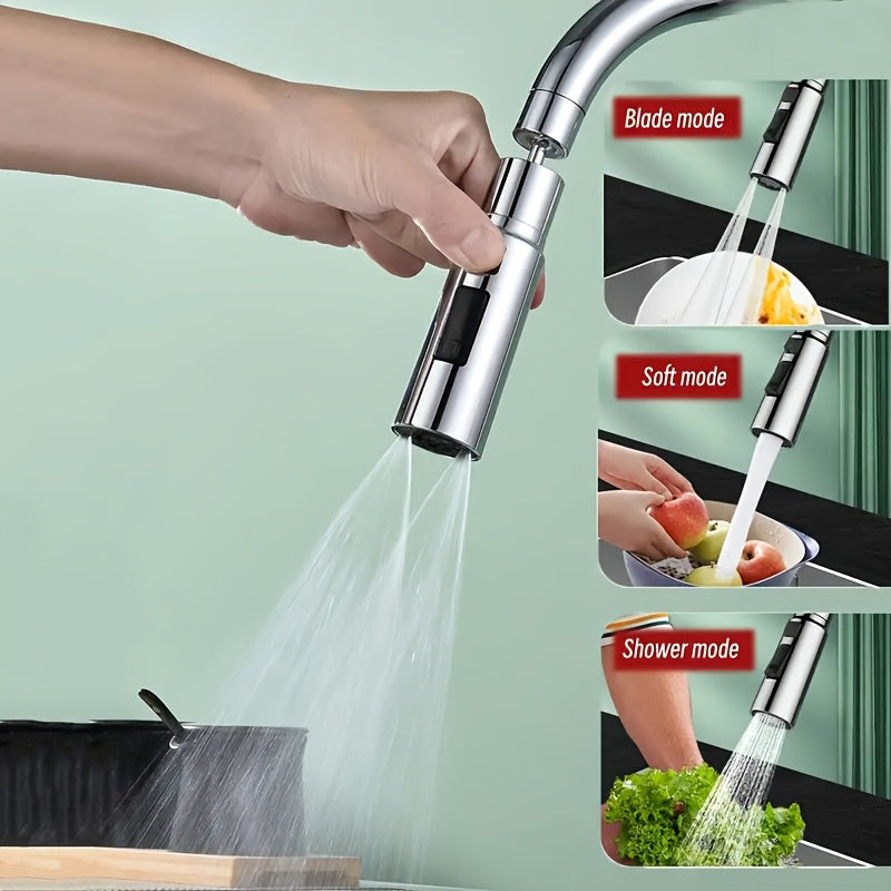 Splash-Proof Faucet Extender with Rotating Spout and Universal Connector: The Ultimate Solution for Preventing Splashing.