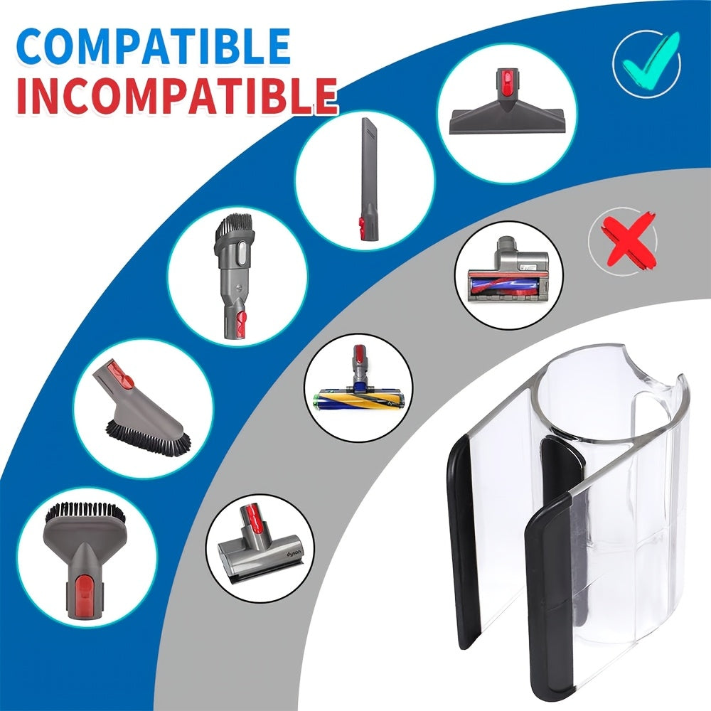 Durable plastic handle tube grip holder designed for Dyson vacuum cleaners, compatible with DC19, DC23, DC26, DC29, DC32, DC36, and DC37 models. Improves efficiency and easy to install. Part number: 917276-01.