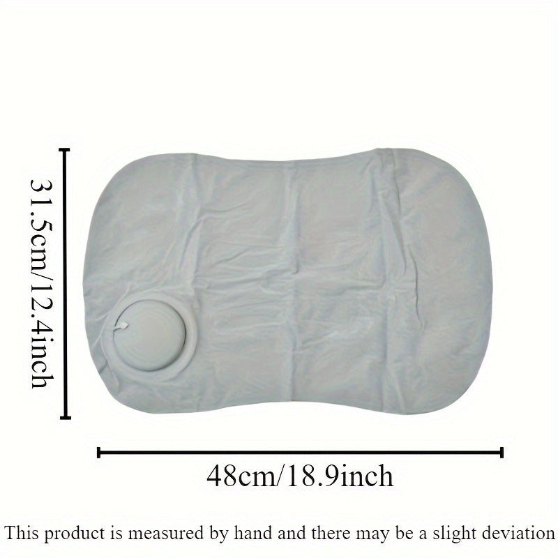 Inflatable Travel Pillow: A Versatile Solution for Comfortable Sleep on the Go - Lightweight, Compact, Easy to Inflate for Camping and Driving - Soft Cover, Easy to Clean