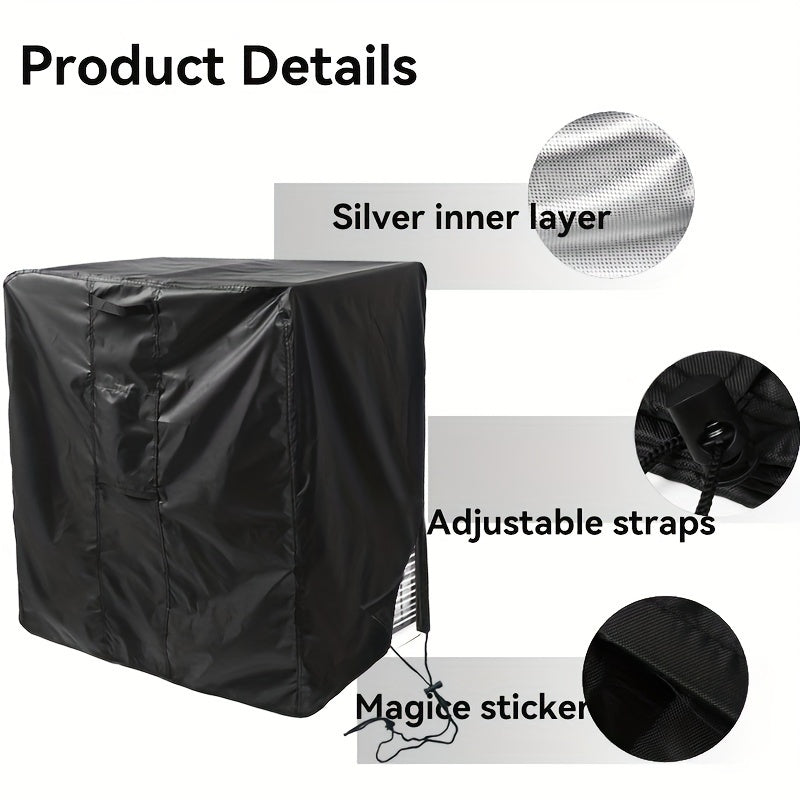 Protect your outdoor central air conditioner unit with this 1-piece, water-resistant cover. Made of durable material, this accessory is designed to withstand the elements.