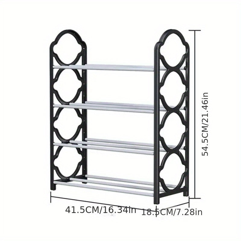 Simple to put together, dustproof shoe cabinet featuring a clear door - conveniently foldable for saving space in your living room, bedroom, or dorm. No need for installation.