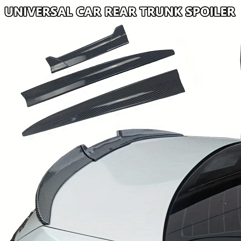 Universal Tail Wing for Cars, Free Punching and Sticking, Creative Three-Section Design