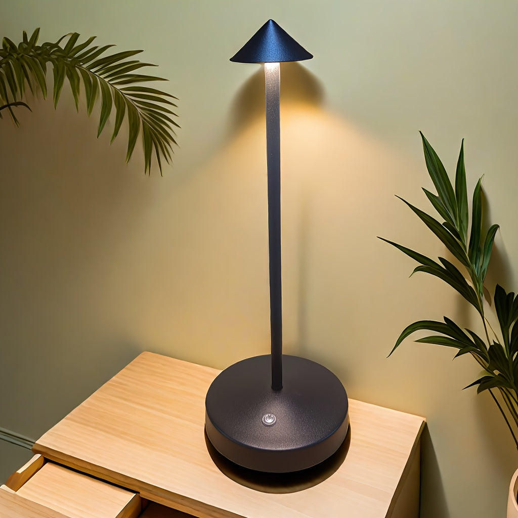 Touch-Controlled Desk Lamp with adjustable lighting, USB powered, ideal for home office, space theme design