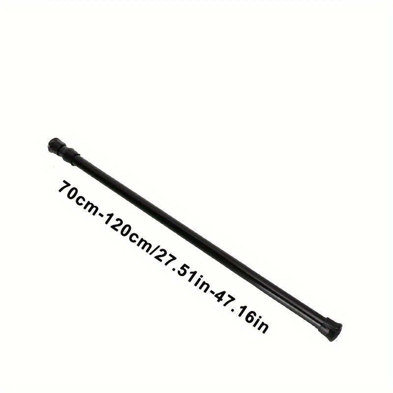 An assortment of punch-free telescopic rods available in different lengths, including curtain rods, balcony clothes drying rods, door curtain rods, installation-free single-pole clothes hanging rods, shower curtain rods, and support rods.