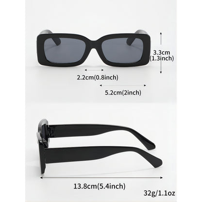 3-piece Men's Retro Casual Dark Series Fashion Glasses for Beach Travel, Driving, and Daily Wear