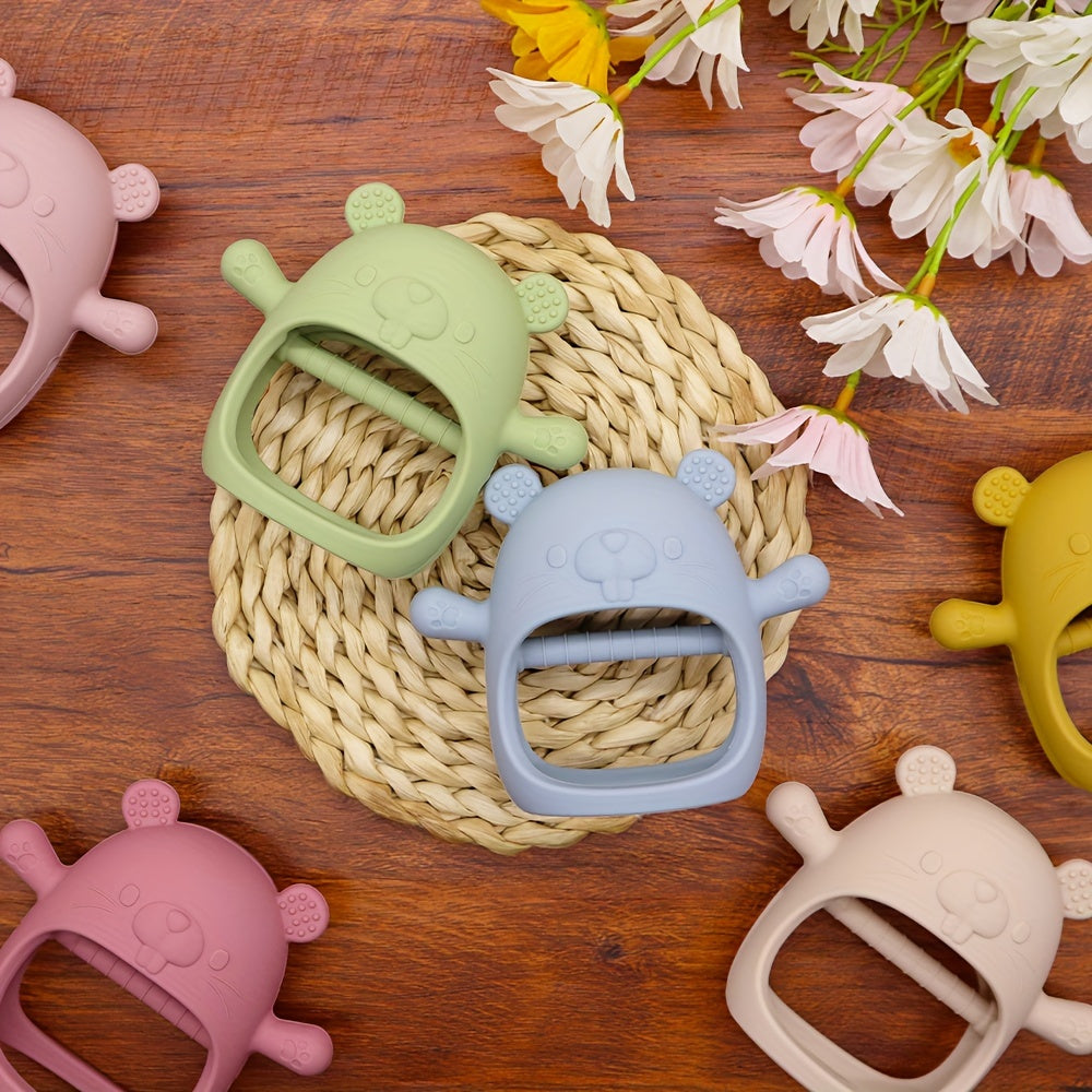 Baby Silicone Teether Groundhog Shape - Perfect for Thanksgiving or Christmas Gift