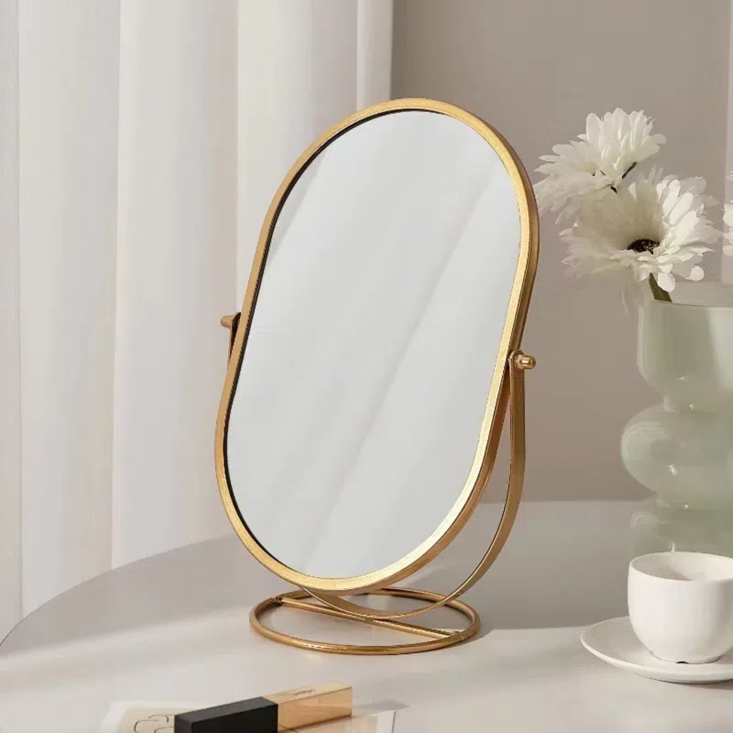 360 Oval Vanity Mirror for Bedroom Desktop or Office