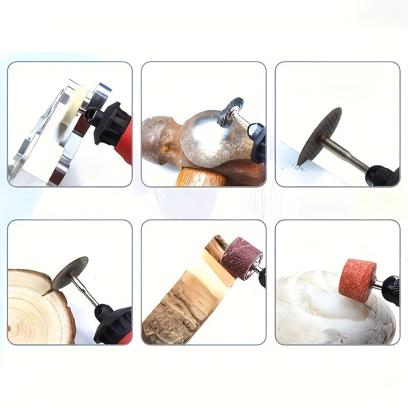 Durable diamond-coated polishing kit for woodworking, jade carving, and metal cutting. Includes 105pcs for electric grinder. Versatile for high-precision grinding.