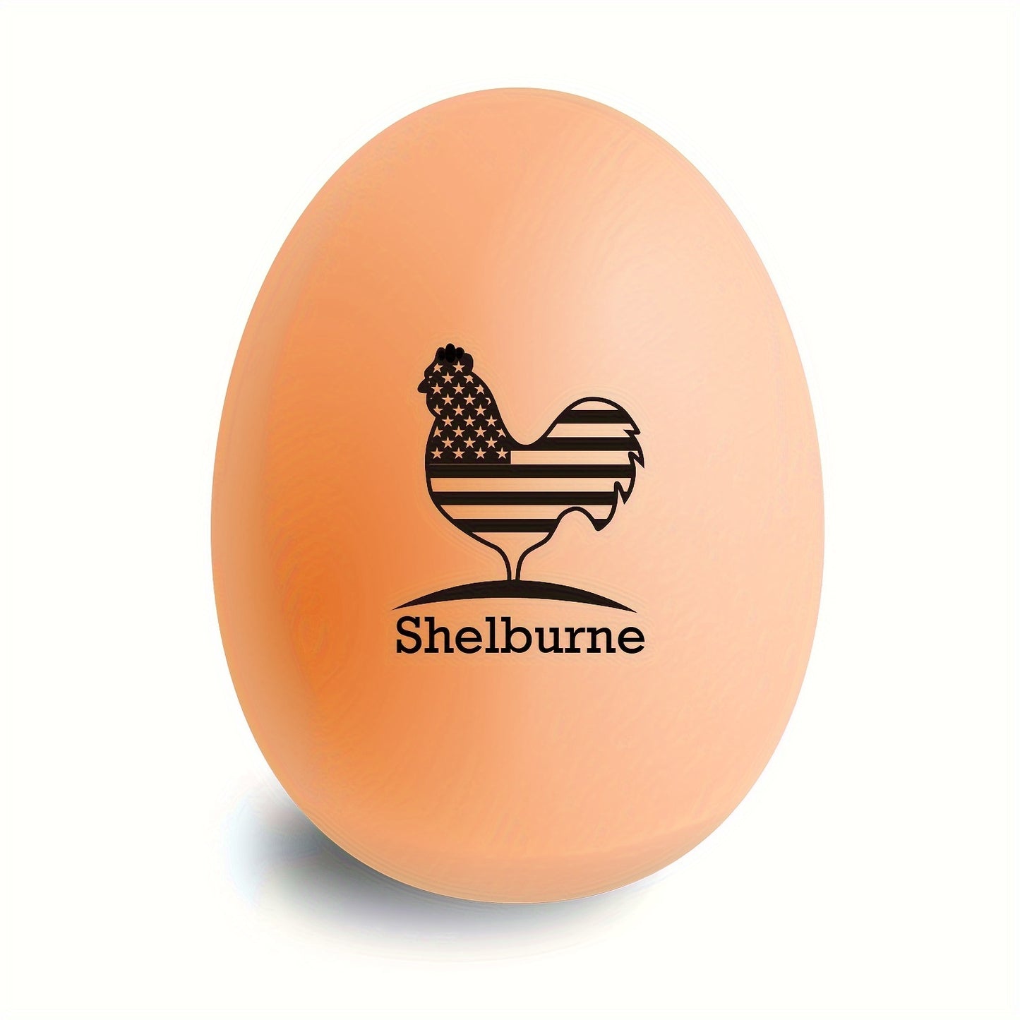 Customizable round hard rubber egg stamp for fresh eggs, personalized farm fresh stamp for chicken and duck eggs, durable kitchen gadget.