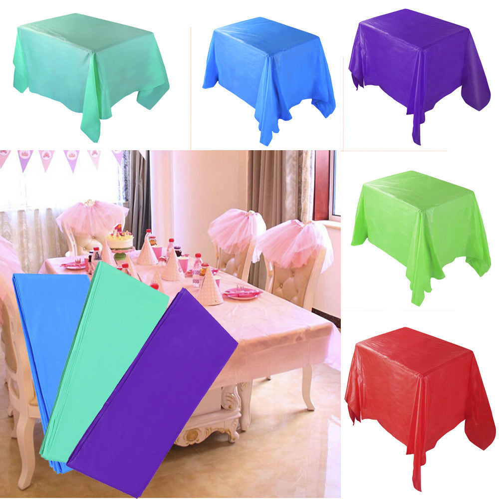 Plastic rectangular tablecloth covers