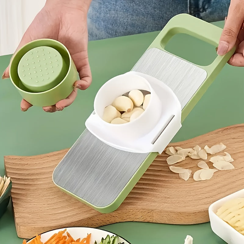 7-piece Multifunctional Vegetable Cutter Set with Basket and Carrot Grater