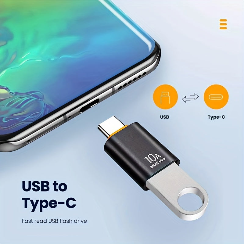 Набор из 2-х адаптеров 10A OTG USB 3.0 на Type C для различных устройств.