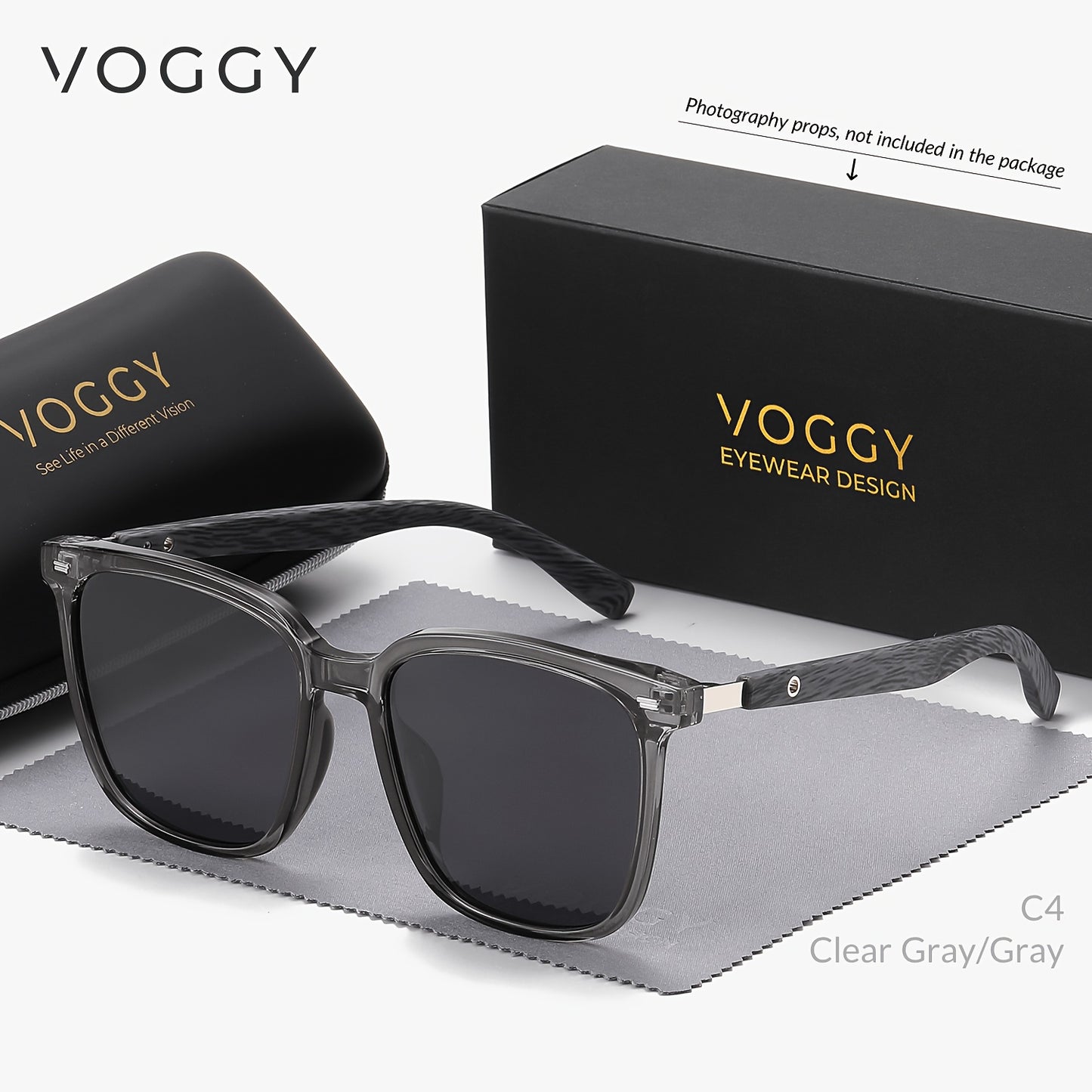 VOGGY Fashion Simple Retro Polarized Glasses for Men and Women, Perfect for Sports, Driving, Outdoor Activities, and Parties.