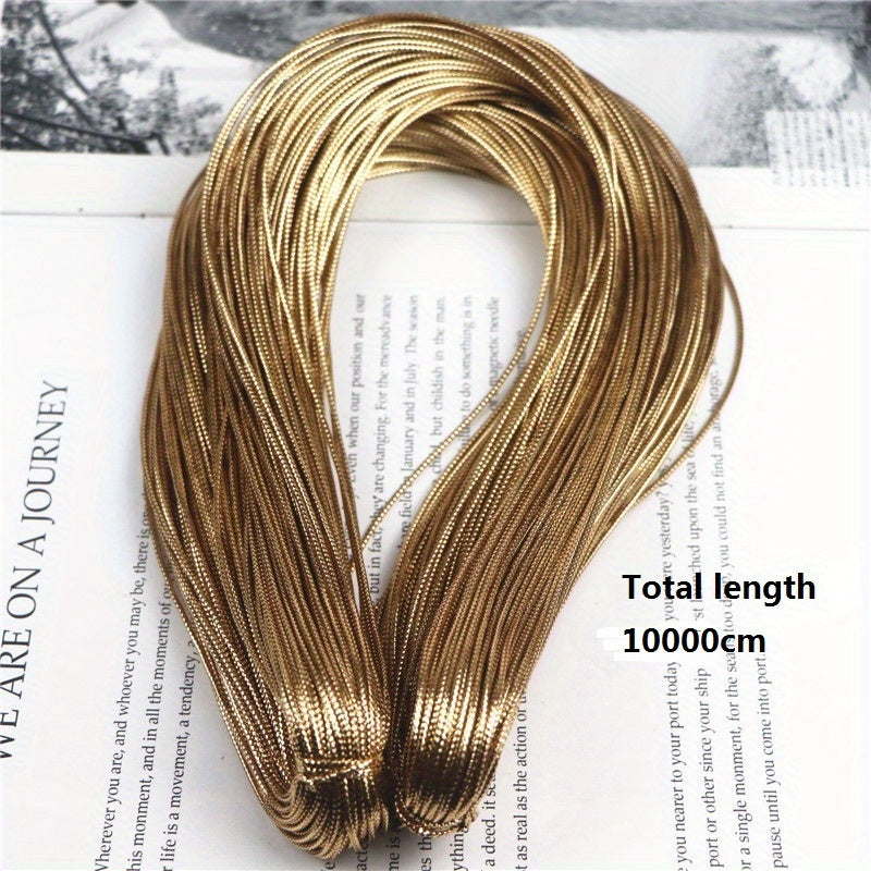 100 meters of 16-strand non-elastic thread in 4 colors, perfect for creating DIY jewelry.