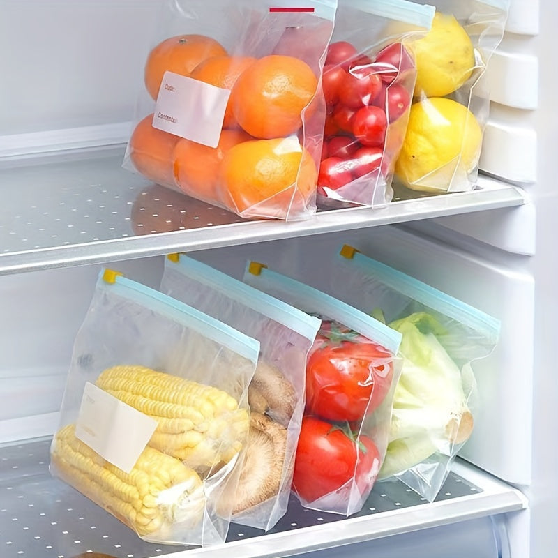 Storage solution: Set of 10 transparent fresh-keeping bags with sliding rope seals. Ideal for storing dry fruit, snacks, clothes, and for use during business trips and tourism. Perfect for kitchen organization and storing kitchen accessories. Great for