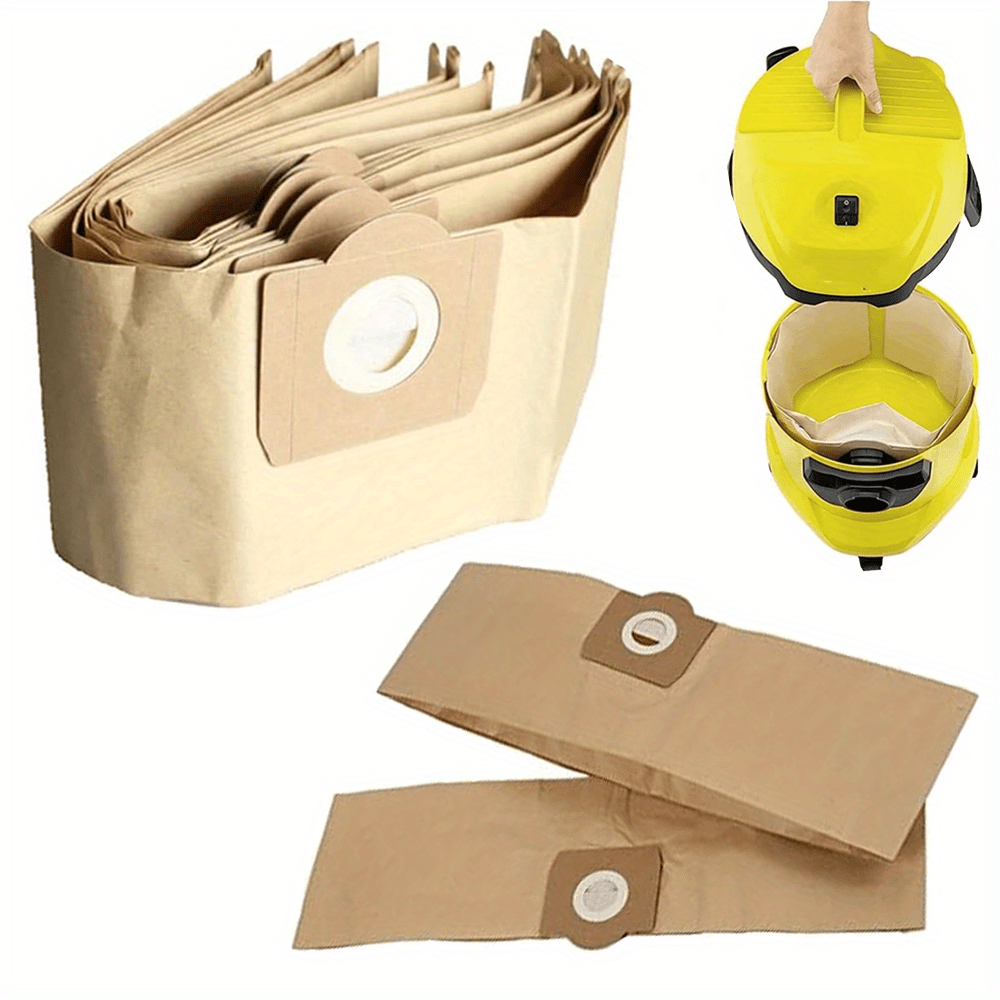 High-quality Vacuum Dust Bags for Karcher WD3 - Simple Installation, Reliable & High-Durability Replacements