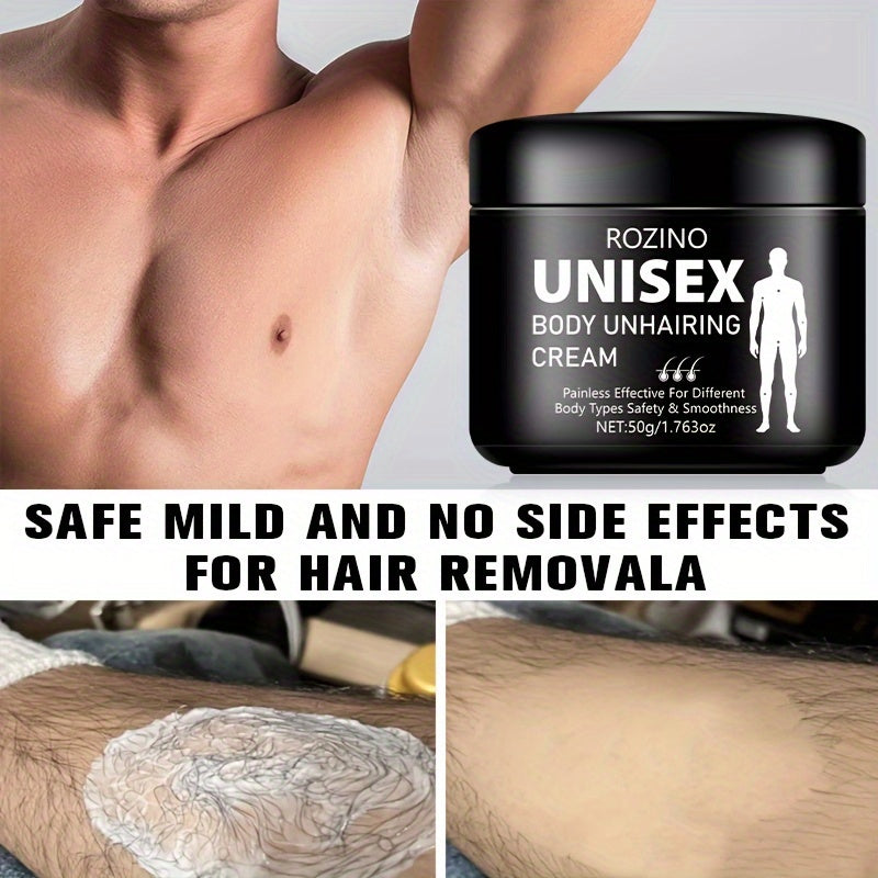 50G Men's hair removal cream designed to effectively remove hair without residue, enhancing masculine charm.