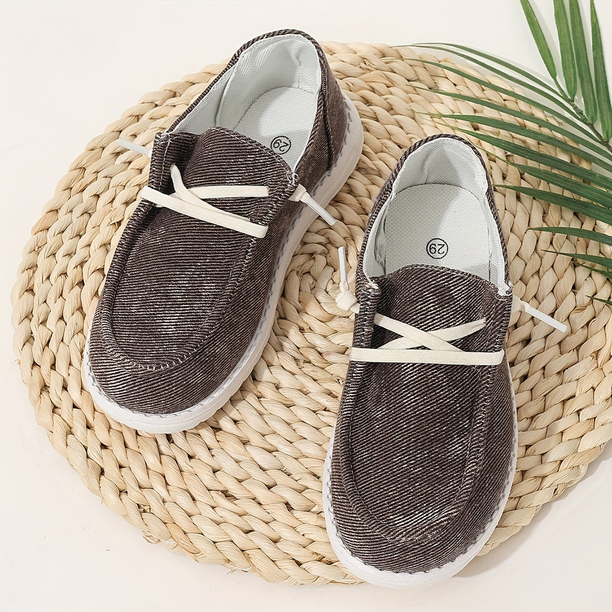 Boys' slip-on footwear, breathable and comfortable for all seasons in a classic style.