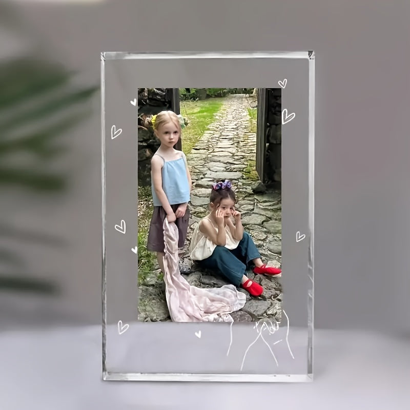 Personalized Acrylic Photo Plaque - Perfect Present for Close Friends, Graduation, Milestones, Birthdays, and Special Occasions - Modern Frameless Photo Display, Customized Memento for Cherished Moments - No Electricity Required