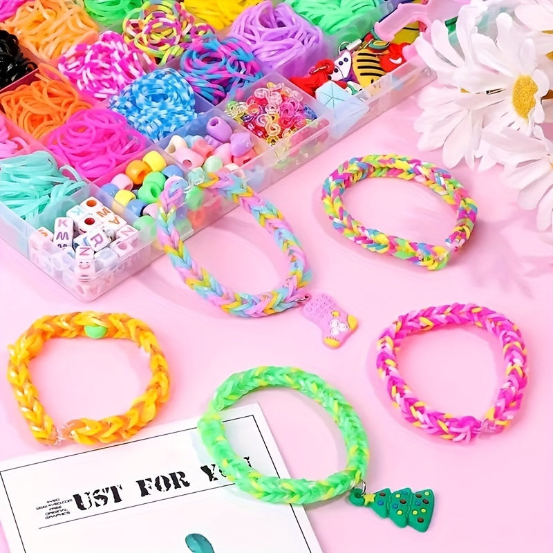 Create your own jewelry with this DIY Jewelry Making Kit! The kit includes a 40-compartment set of colorful silicone bands and accessories for making bracelets, shoes, and watches. It's the perfect holiday gift box, filled with jewelry making supplies