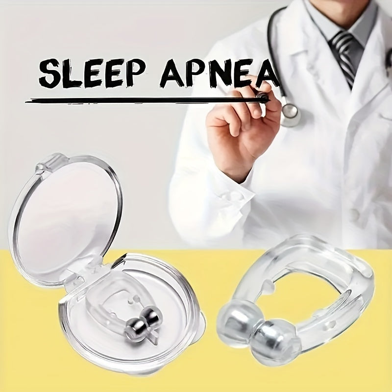 4pcs Anti-Snoring Nose Clips with Independent Packaging for Better Breathing