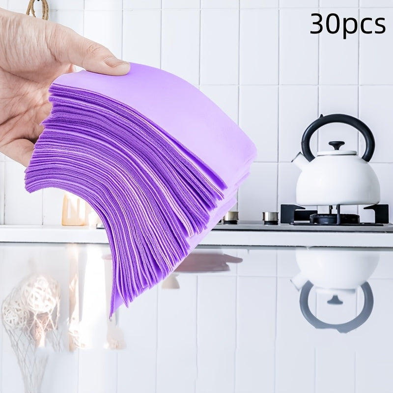 30 Multi-Colored Toilet Cleaning Tablets - Easily Removes Stains & Scale, Made with High-Quality Paper, Perfect for Bathroom and Kitchen