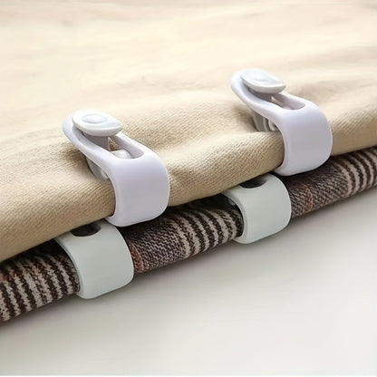 6/12 piece Bedroom Sheet Clip Quilt Holder Set, Non-Slip Blanket Clips, Anti-Run Blanket Fixer for Blankets, Clothes, and Curtains with Easy Installation.