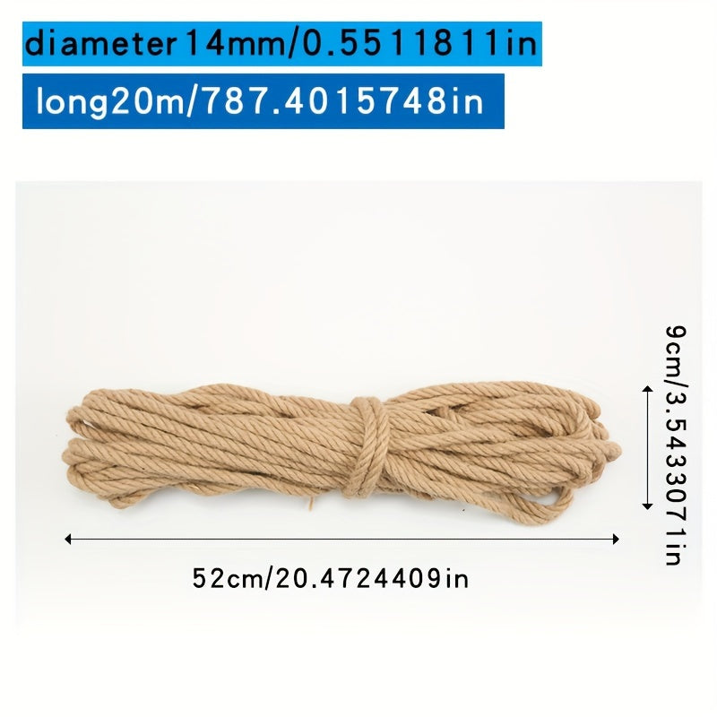 Jute twine rope for DIY crafts, gift wrapping, and decorative projects