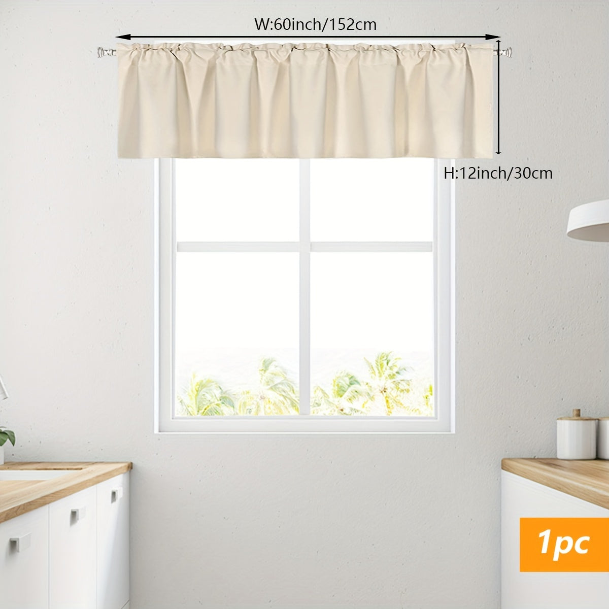 Add a touch of elegance to your kitchen or living room with this stylish, solid color blackout curtain. The rod pocket design makes it easy to hang, while the simple modern style adds a chic flair to any space. Perfect for adding some privacy to your