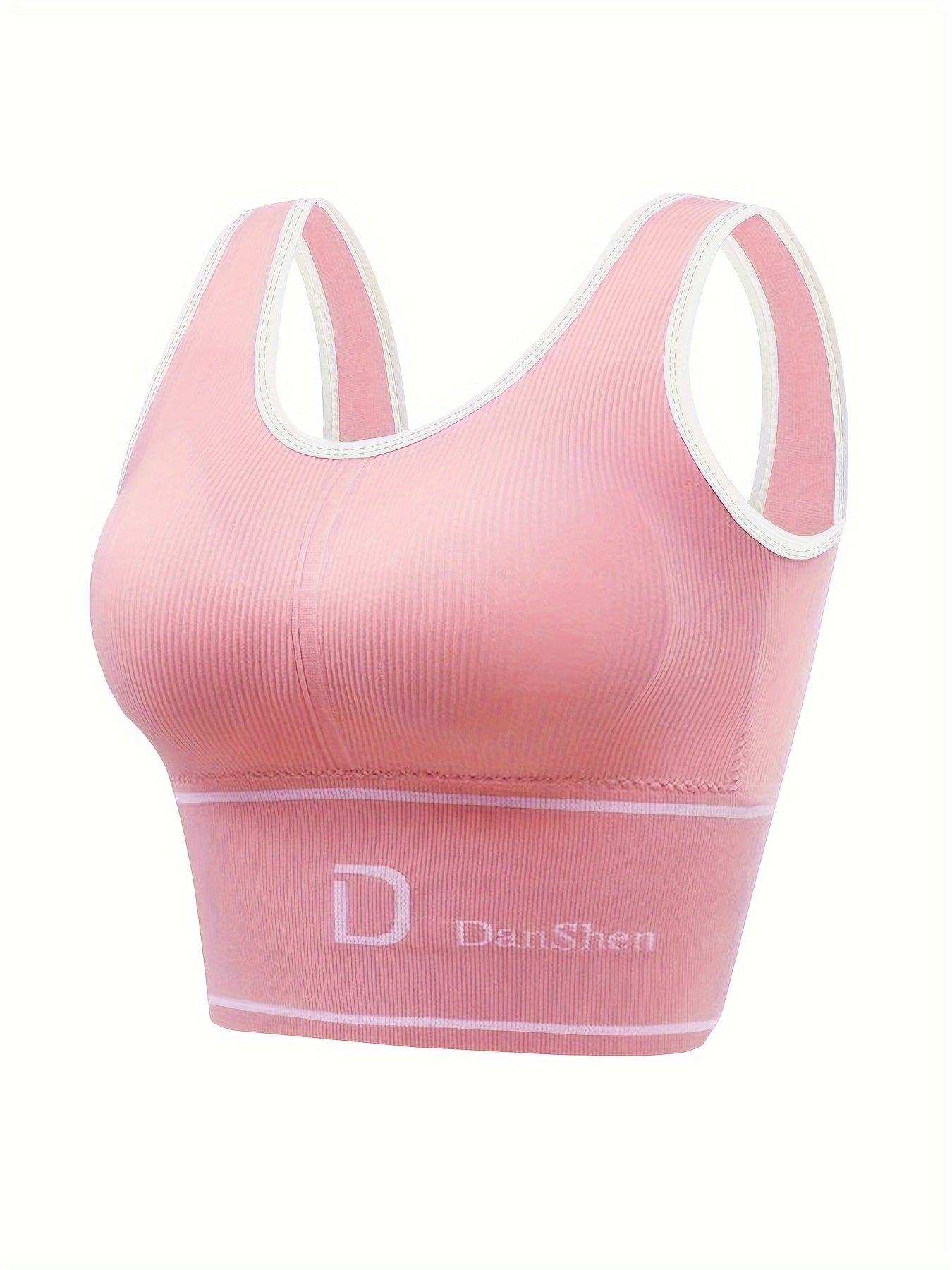 4-piece set including a wire-free sports bra with full coverage and high elasticity, suitable for yoga and running.