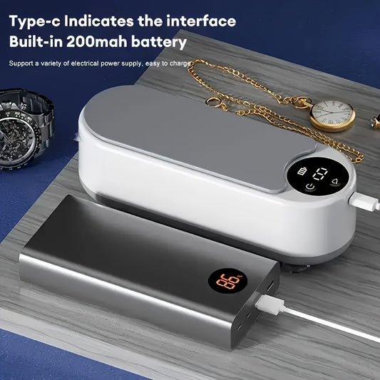 Type-C interface glasses cleaner for household use, suitable for glasses, jewelry, watches, and braces.