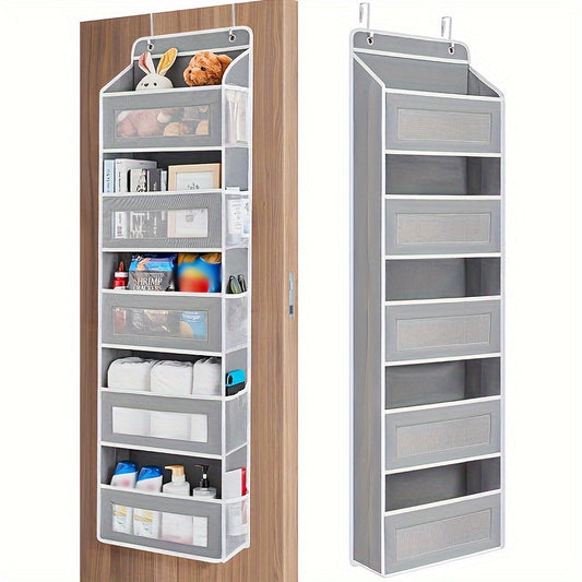 Door Hanging Storage Organizer with 5 Shelves and 5 Large Pockets - Ideal for Bedroom, Bathroom, Pantry, and Home Storage - Perfect Halloween or Christmas Gift