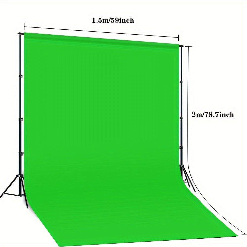 WEIJIEMING 152.4x198.12cm Green Screen Backdrop for Video, Studio, Live Streaming & Editing.