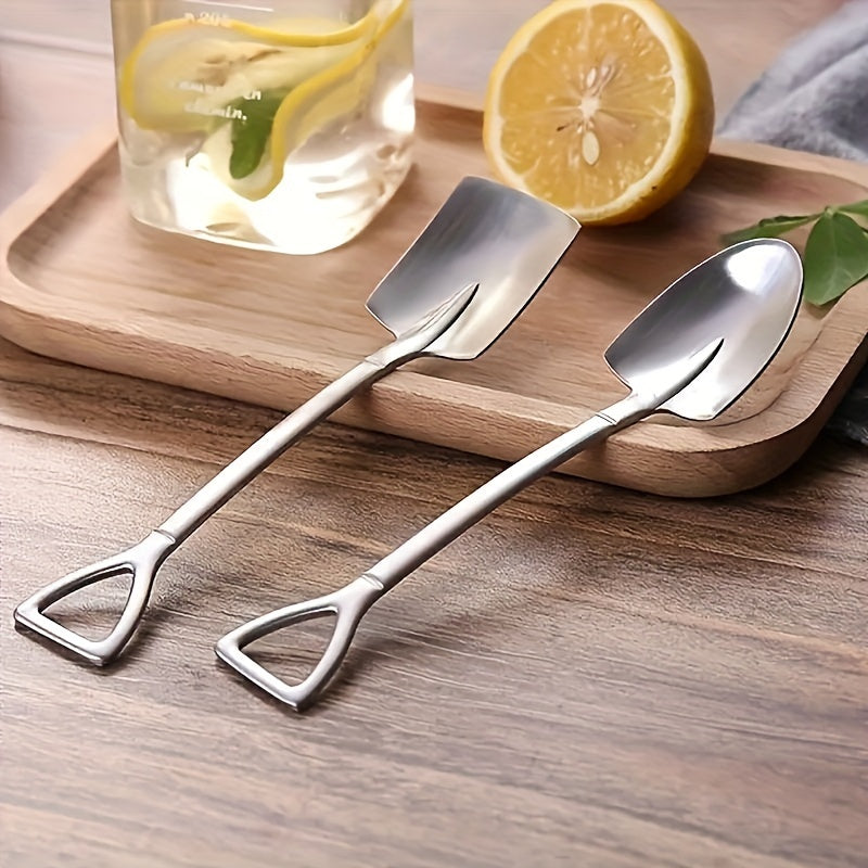 Set of 9/18 6.1-inch mini dessert spatulas and forks, consisting of 3/6 spatulas, 3/6 pointed spoons, and 3/6 stainless steel forks. Perfect for family gatherings, restaurants, and cafes. Includes mixing spoons, espresso spoons, cake spoons, dessert