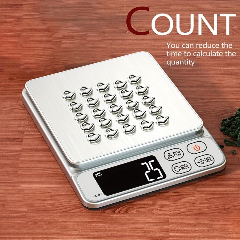 Portable HOTU Digital Jewelry Scale with accurate weighing, LCD display, and 2*AAA batteries included