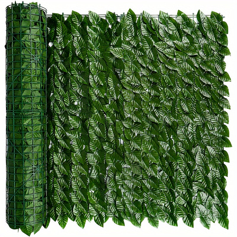 Artificial ivy privacy fence wall screen for home decor and garden decoration, perfect for reunions, holidays, and patio decor. All-season plastic plant.