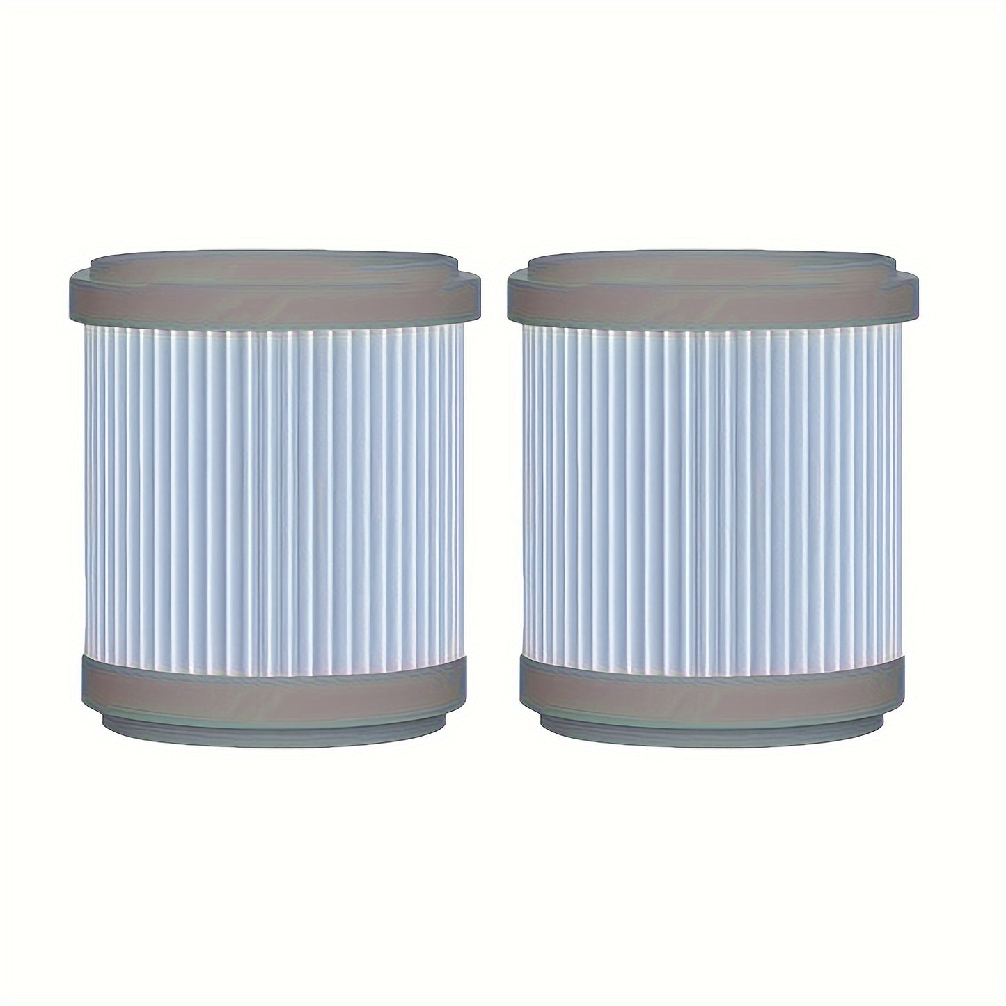 2 high-efficiency air purifier filter elements compatible with EJ-JHQ01, durable plastic with ridged design for enhanced filtration, ideal for home and office use.