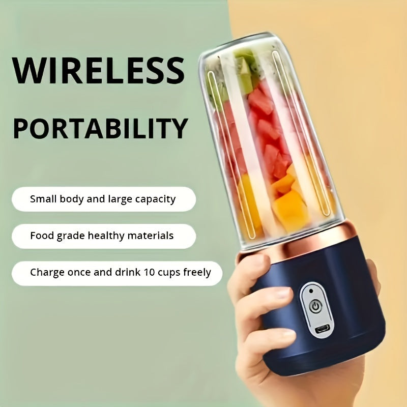 Citrus Juicer Cup with USB Rechargeable Portable Design, includes Built-In Lithium Battery. Multi-Function Electric Juice Blender made of Plastic for Home and Travel Use.