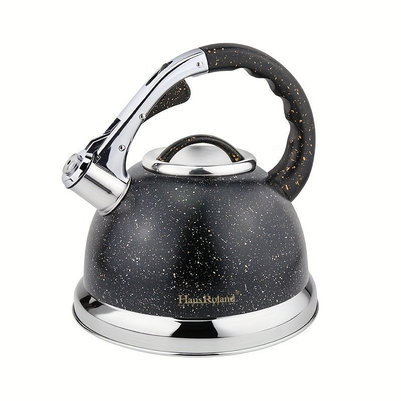 HausRoland's Stainless Steel Whistling Kettle: Ideal for Gas Stoves, No Electricity Required, Great for Kitchen and Dining Use