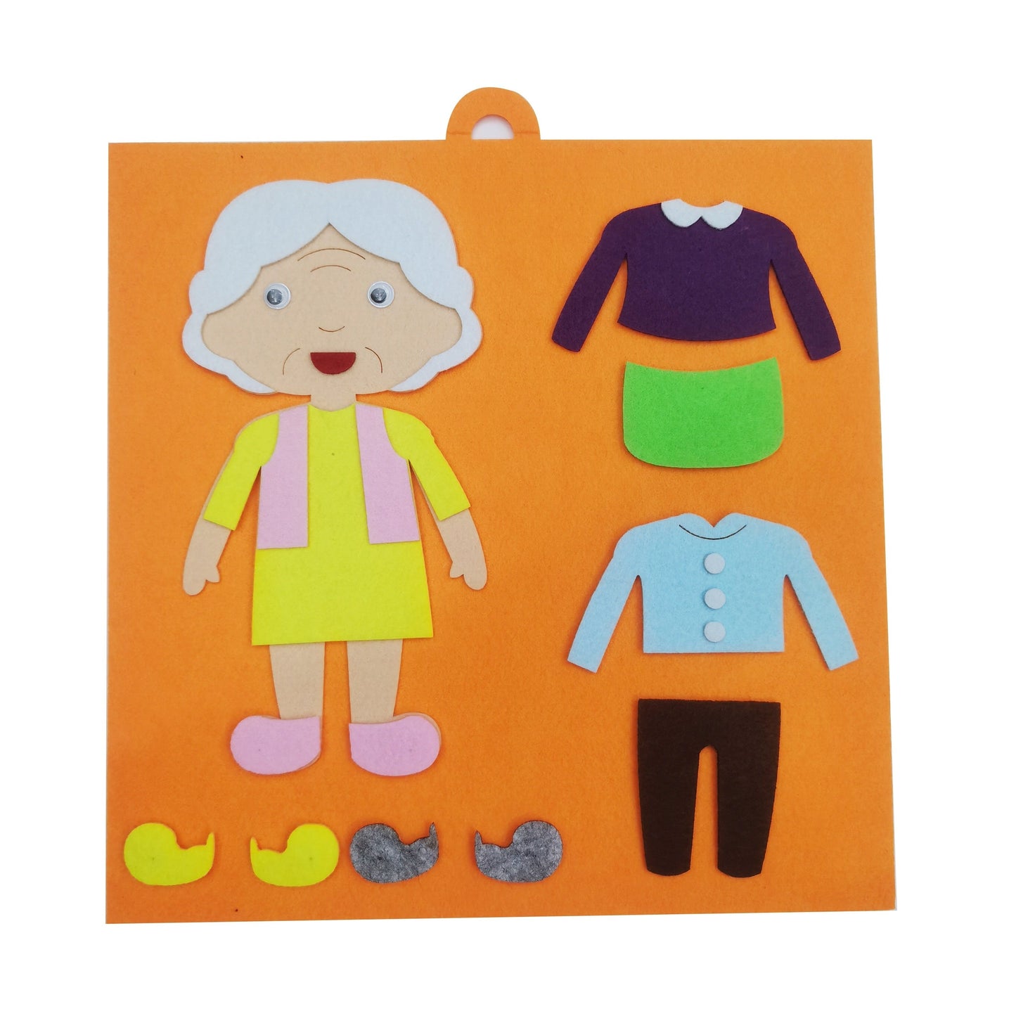 Handmade Emoticon Cognitive Puzzle for Kids - Dress Up Characters in Kindergarten for Educational Fun!