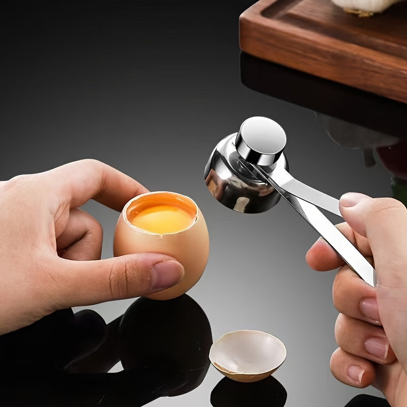 Stainless Steel Glutinous Rice Egg Opener with 304 Stainless Steel Material, Household Egg Shell Opener, Egg Shell Separator, and Egg Cutter - 1 piece