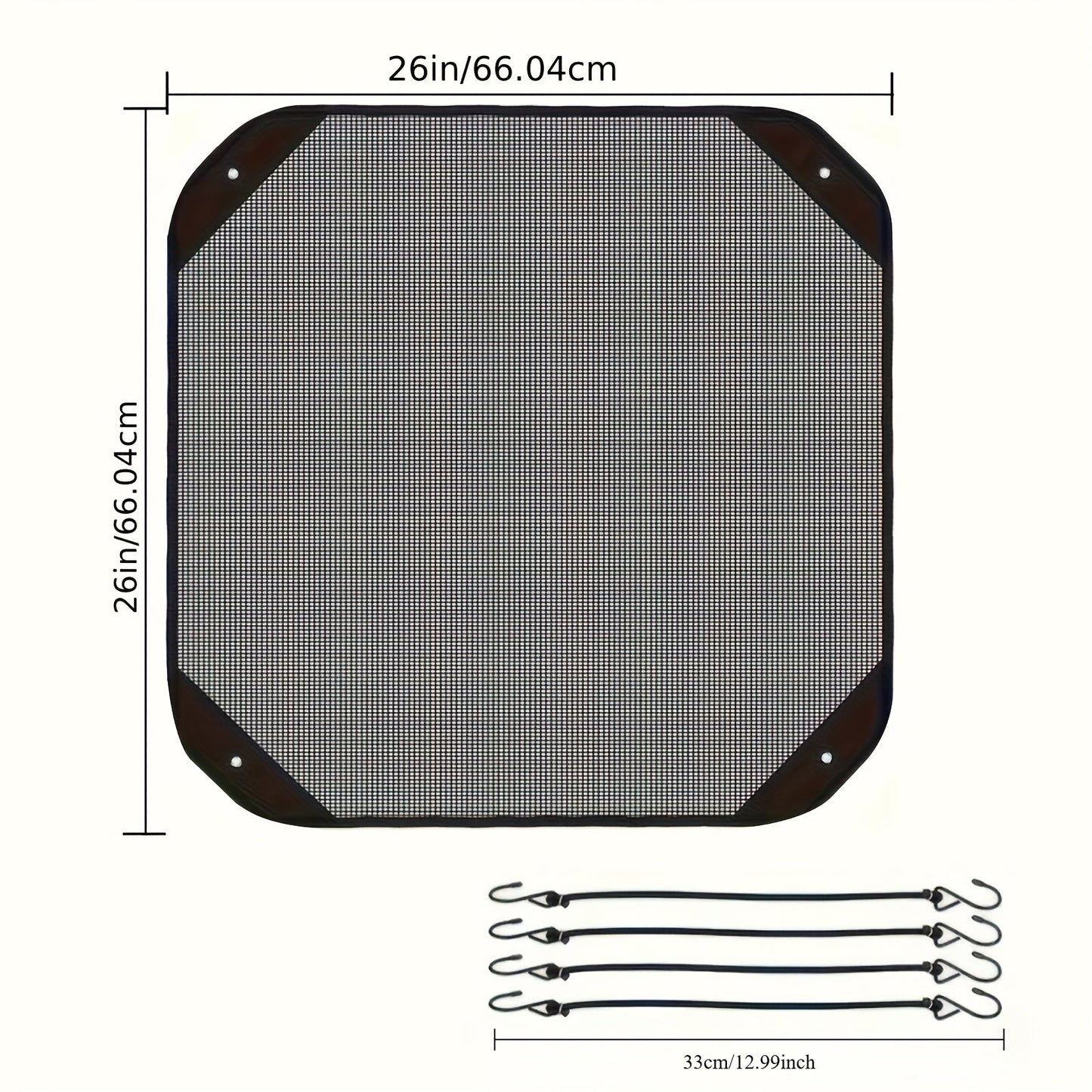 Protect your central air conditioning system with the durable 1pc Universal Outdoor AC Unit Top Cover Protector. Made from a high-quality mesh material and equipped with bungee cords, this cover requires no electricity and effectively shields your