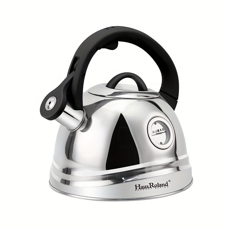 3L Stainless Steel Whistling Kettle from HausRoland - Perfect for Gas Stove, No Electricity Required