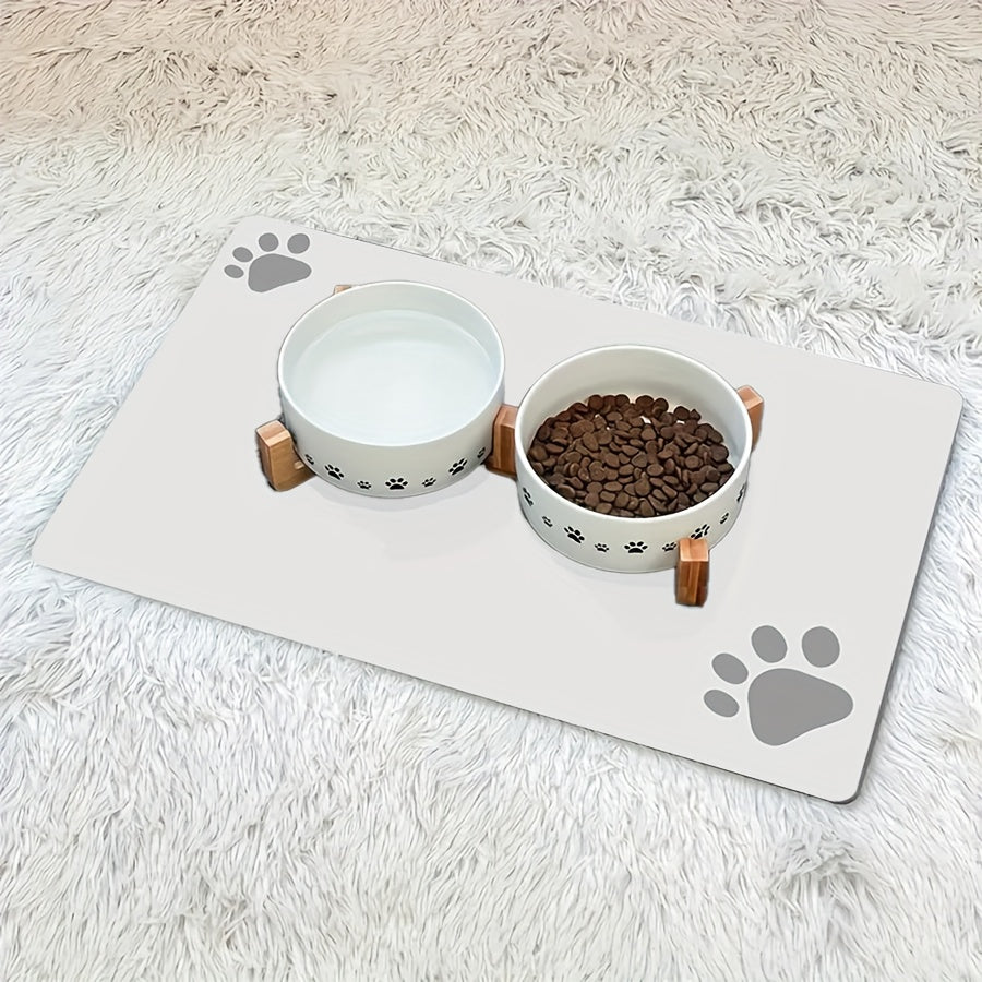 Soft non-slip pet mat for dogs, absorbs liquids quickly, easy to clean.