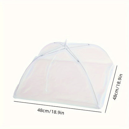 Removable and washable outdoor food cover for tables, protects from insects.