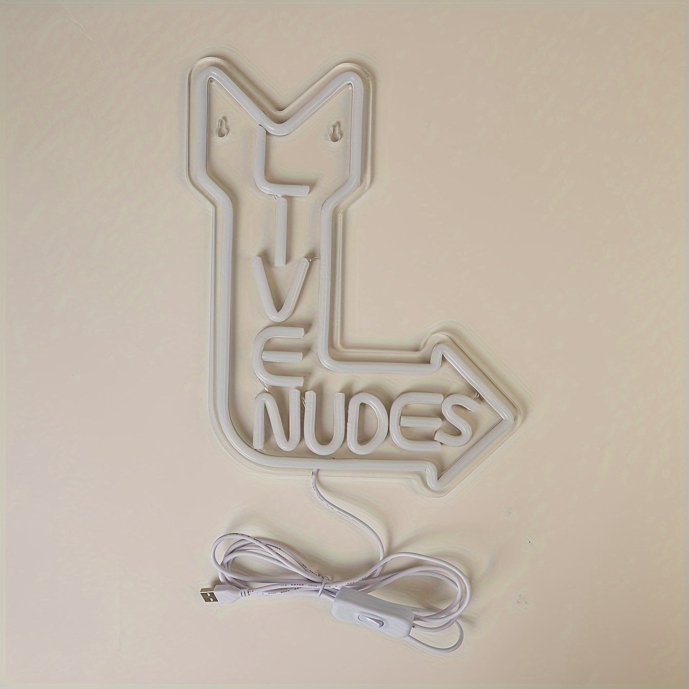 Live nudes LED neon lights for party, powered by USB