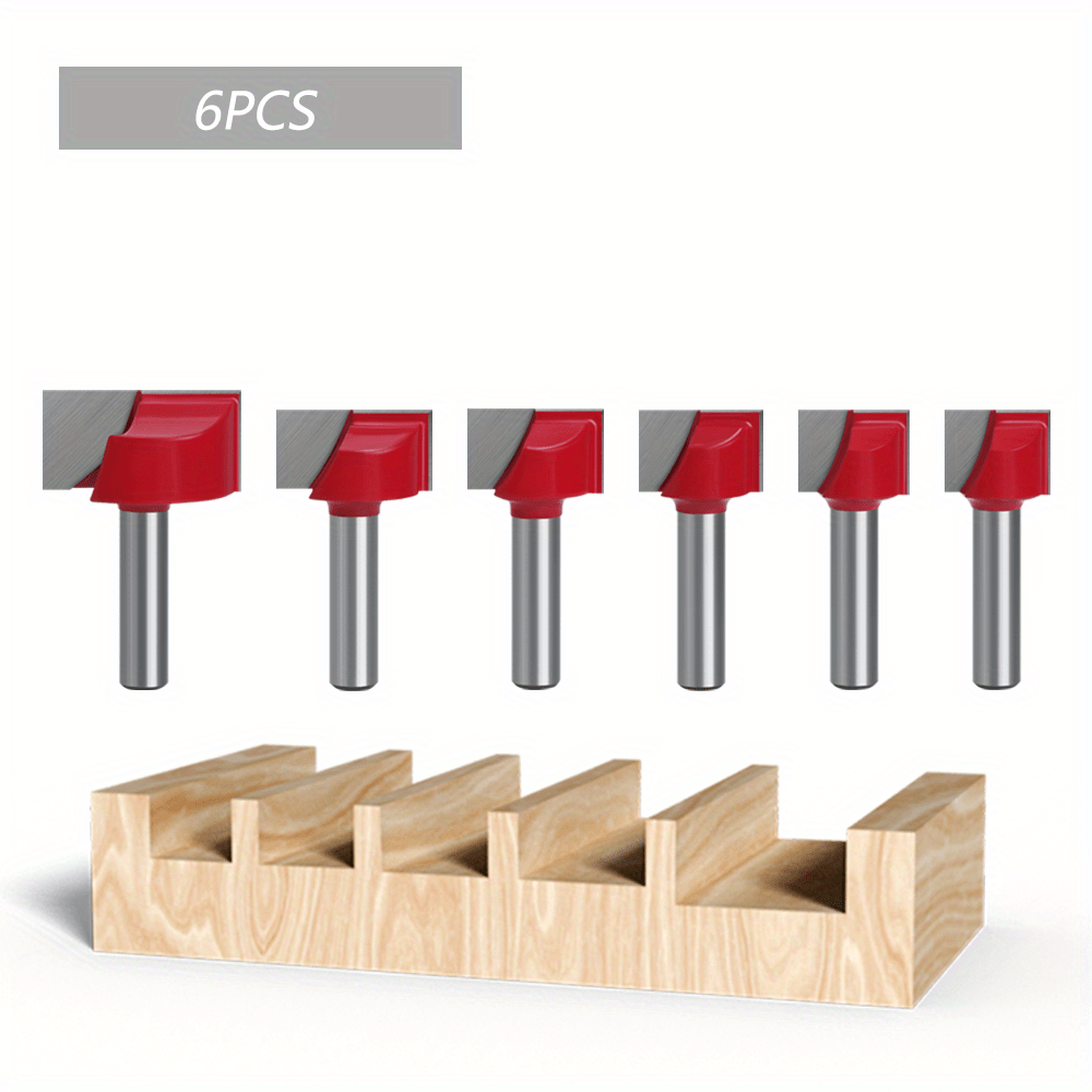 LAVIE 8mm Shank Bottom Milling Cutter Set for Woodworking, includes Slotting and Engraving Router Bits for cleaning.